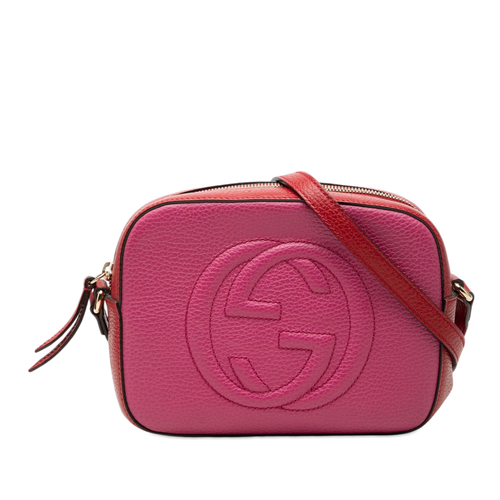 Pre-Loved Gucci Small Bicolor Leather Soho Disco Crossbody